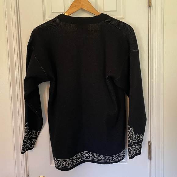 Pendleton Black & White Knit Button Cardigan - Picture 5 of 5